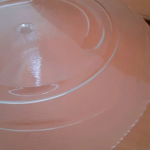 Glass cake stand new, surface 30×30 cm