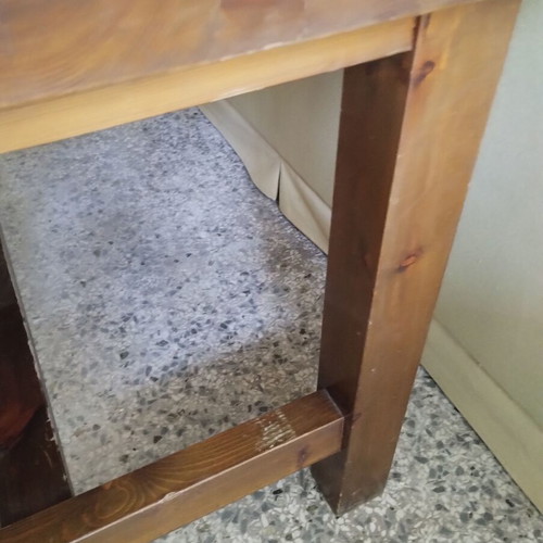 Monastic table used, made of solid wood