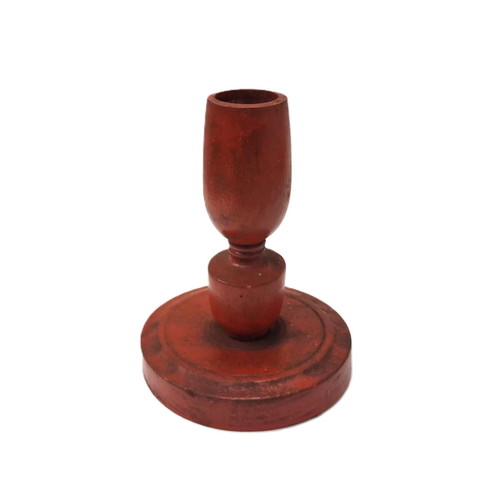 Vintage wooden lamp part used, 15 cm