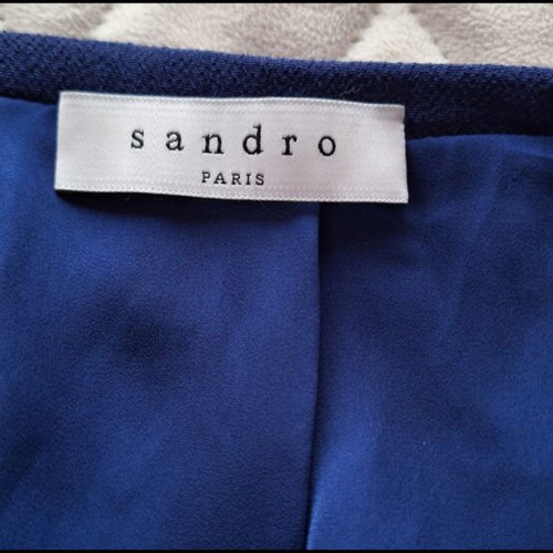 Sandro blue viscose mini skirt size 34