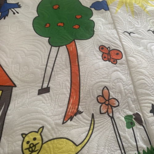 Girl's dress for 4 years old new, embossed with bright colors