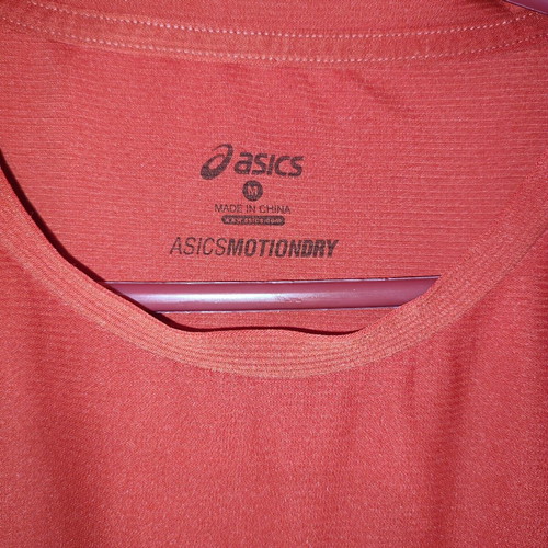 Asics MotionDry sports T-shirt used, red, size M