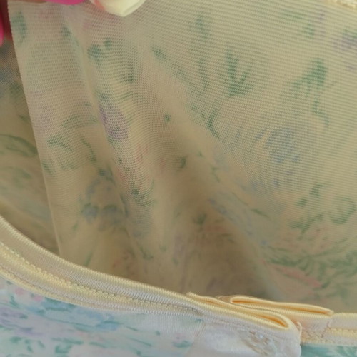 Nightgown and robe set No52, new, satin floral design