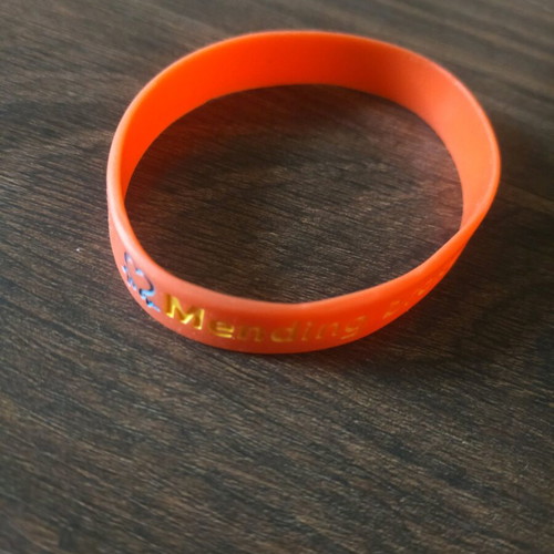Silicone bracelet used