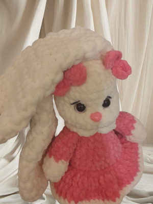 Handmade Bunny New Made of Soft Plush Yarn