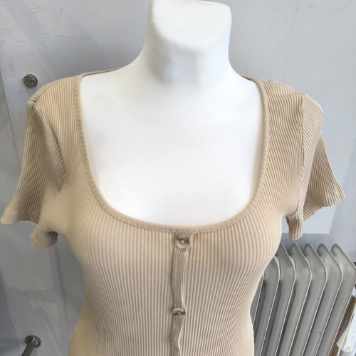 Summer dress L-XL 95% cotton beige like new