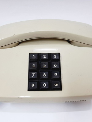 Retro phone VEF TAr-751 used with buttons, soviet aesthetic