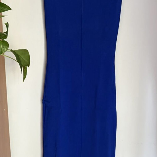 Zara knitted maxi dress, blue