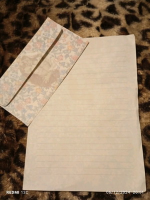 Used correspondence with folder and set sheet
