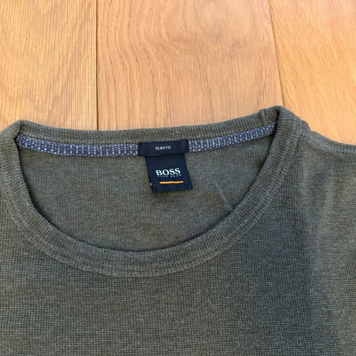 Boss men's green pullover like new, size XL