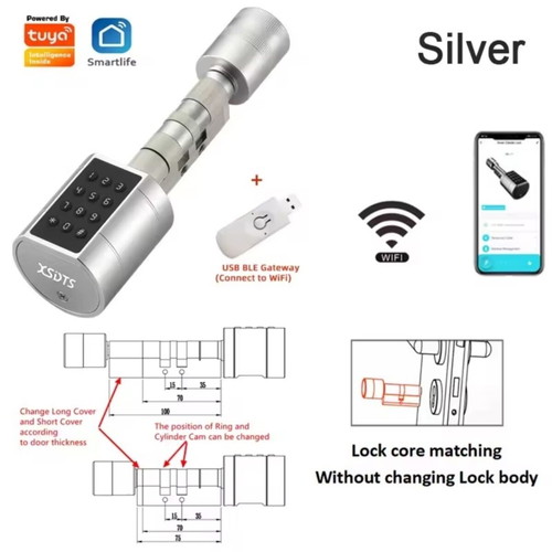 Smart door lock like new with fingerprint, RFID, code, Bluetooth, WiFi