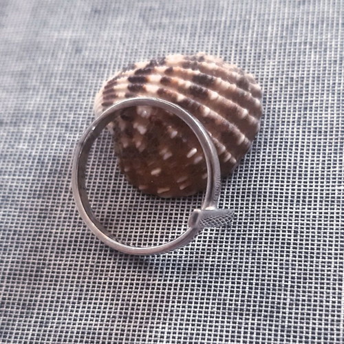 Cross ring 925 silver with small cross handmade new