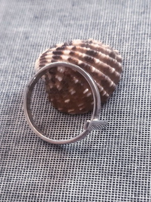 Cross ring 925 silver with small cross handmade new