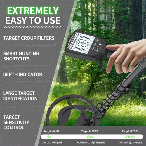 Metal detector new with LCD screen and sound
