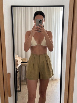 Zara linen shorts, size S / 36 / 8
