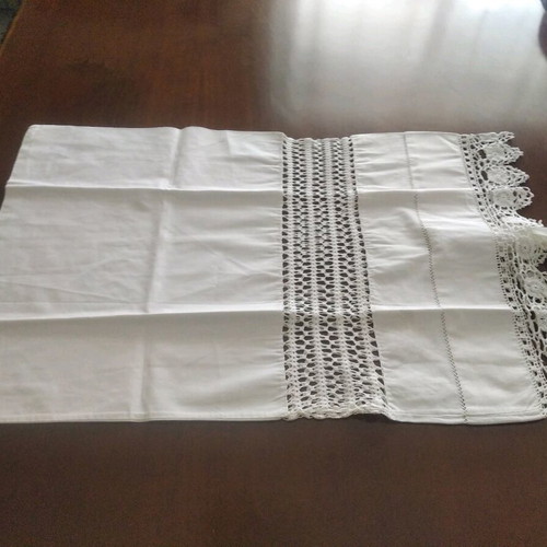 Handmade lace pillowcase 100 years old like new