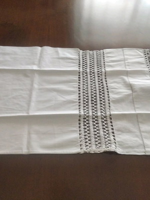 Handmade lace pillowcase 100 years old like new