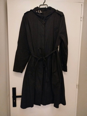 Morena Spain trench coat black, like new, size XXL