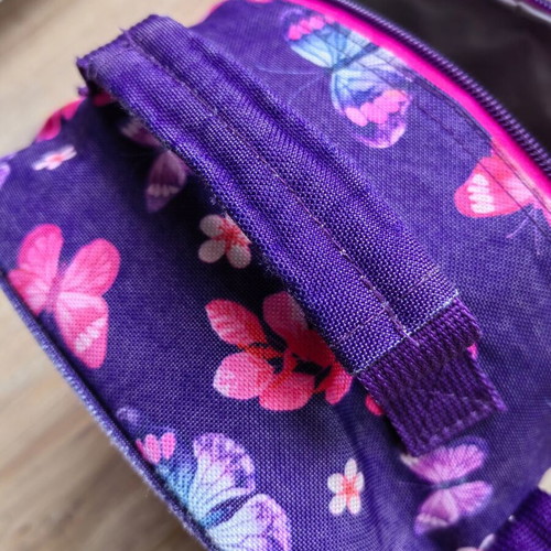 Must lunch bag used with butterflies