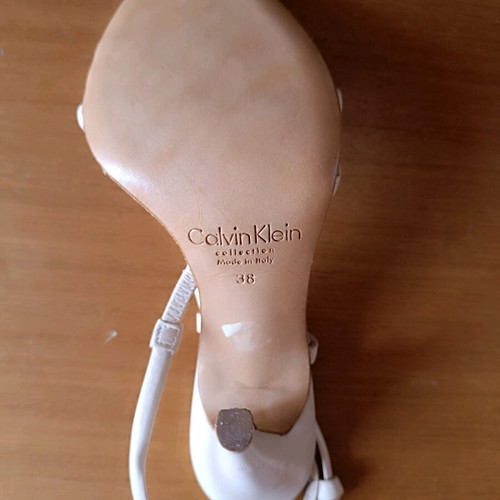 Calvin Klein sandals like new, beige, size 38