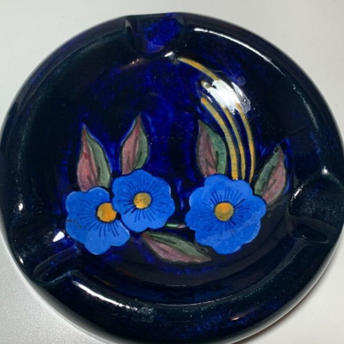 Ceramic ashtray Kerameikos signed used, collectible