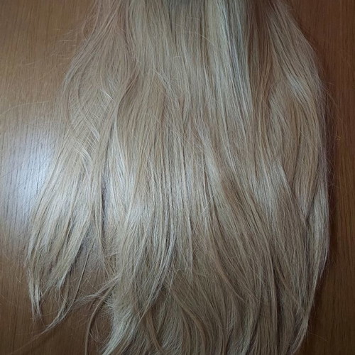 Realistic women's synthetic wig 80 cm long new