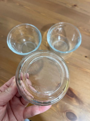 Heat-resistant bowls used