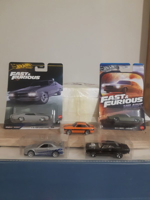 Hot Wheels Fast & Furious πακέτο 5 αυτοκινήτων σαν καινούργιο