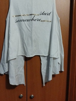 Anel sleeveless blouse like new, white, size S