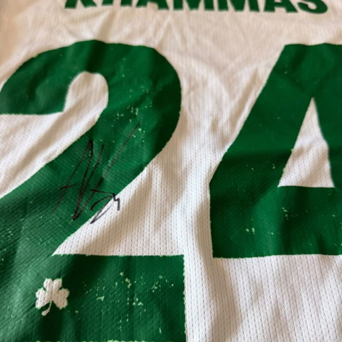 Omonia Nicosia Amine Khammas 2024/2025 Home Kit Signed Match Worn Jersey