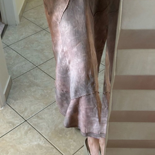 Linen long skirt brown like new, size M 38 10