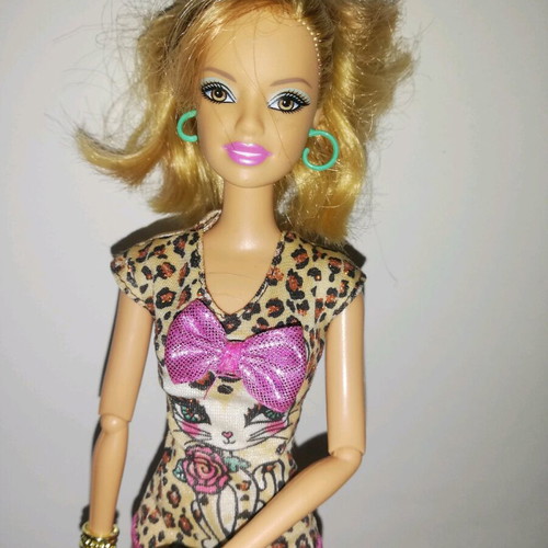 Barbie Fasionistas Summer doll Animal Print 2011 like new, Mattel W3896
