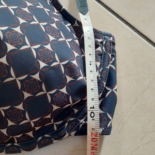 Zizzi women's swimsuit like new, size 50, blue and brown