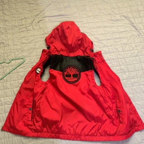 Timberland sleeveless jacket red like new, size 12