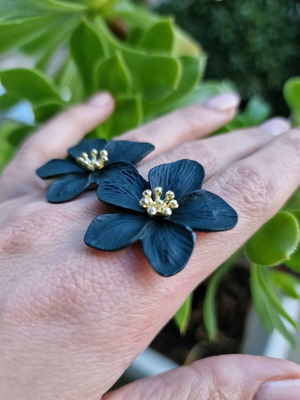 Fashion Flower σκουλαρίκια σαν καινούργια