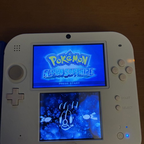 Nintendo 2DS white used with charger, no stylus