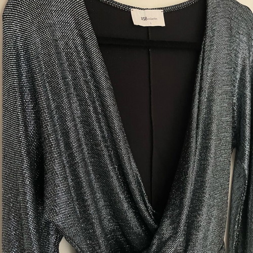 Metallic top BSB like new, blue and silver, size M