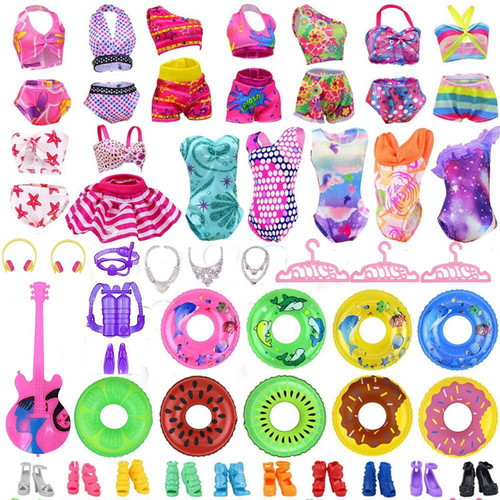 Set with swimsuit shoes and accessories "Sun & sea" (8 pieces) - 7192