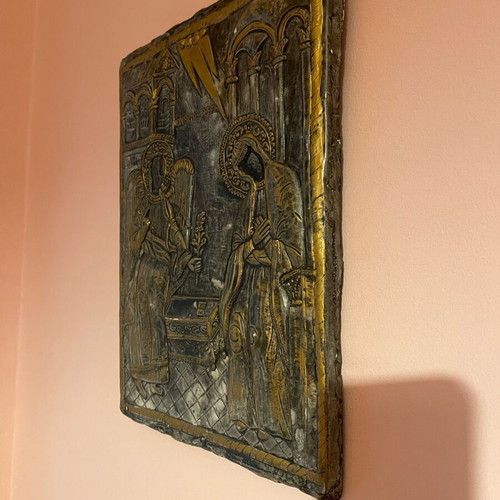 Icon The Annunciation of the Theotokos like new, fresco technique