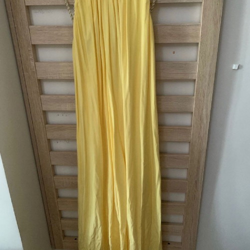 Long maxi dress small yellow