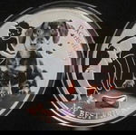  Fiji 2$ My Best Friend DACHSHUND Crystal Color Silver PROOF Coin 2013