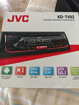 JVC KD-T402 Radio CD καινούργιο στη συσκευασία με USB και AUX