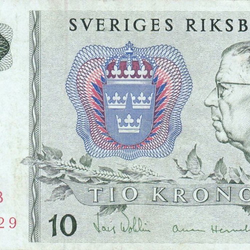 Sweden banknote used