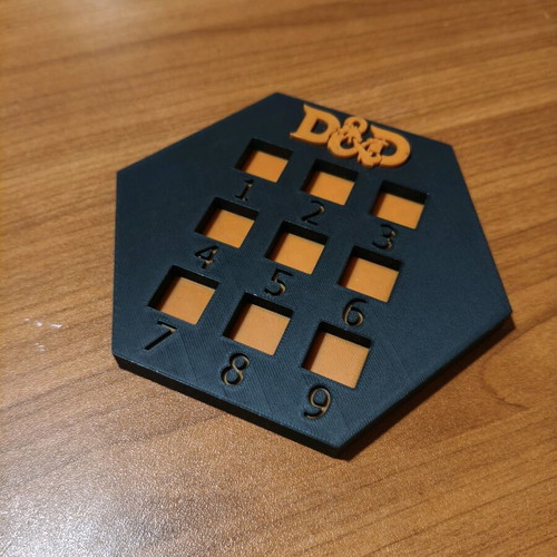 Dungeons & Dragons Spell Counter custom made, available on order