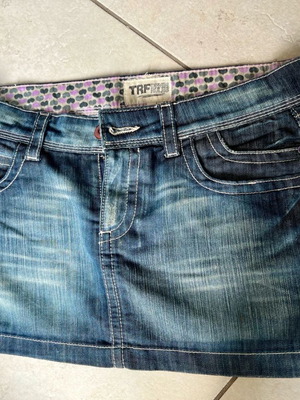 Short denim skirt TRF No S XS blue jean like new