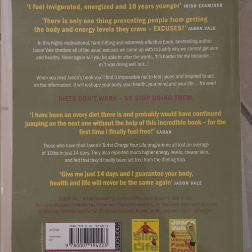 The Juice Master Turbo-Charge Your Life in 14 Days Paperback like new