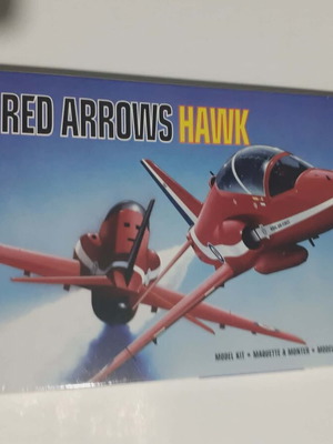 Red Arrows Hawk Model Kit 1:72 scale new, collectible warplane