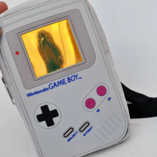 Game Boy Shape Sling Bag used by Zara, gray polyester