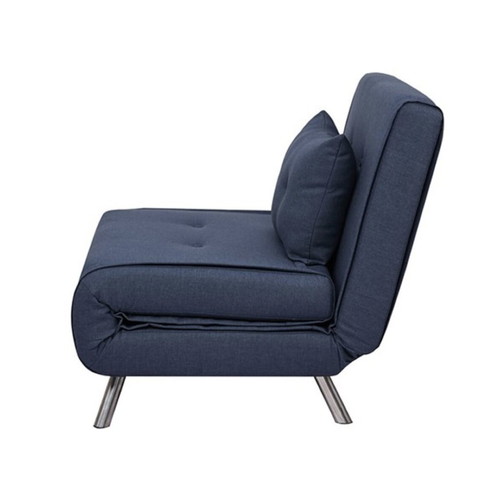 Nextdeco Berlin denim armchair bed new, compact convertible