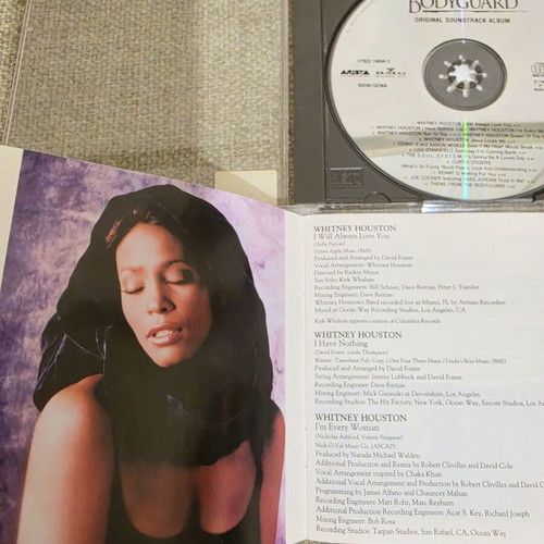 Whitney Houston Bodyguard soundtrack CD like new